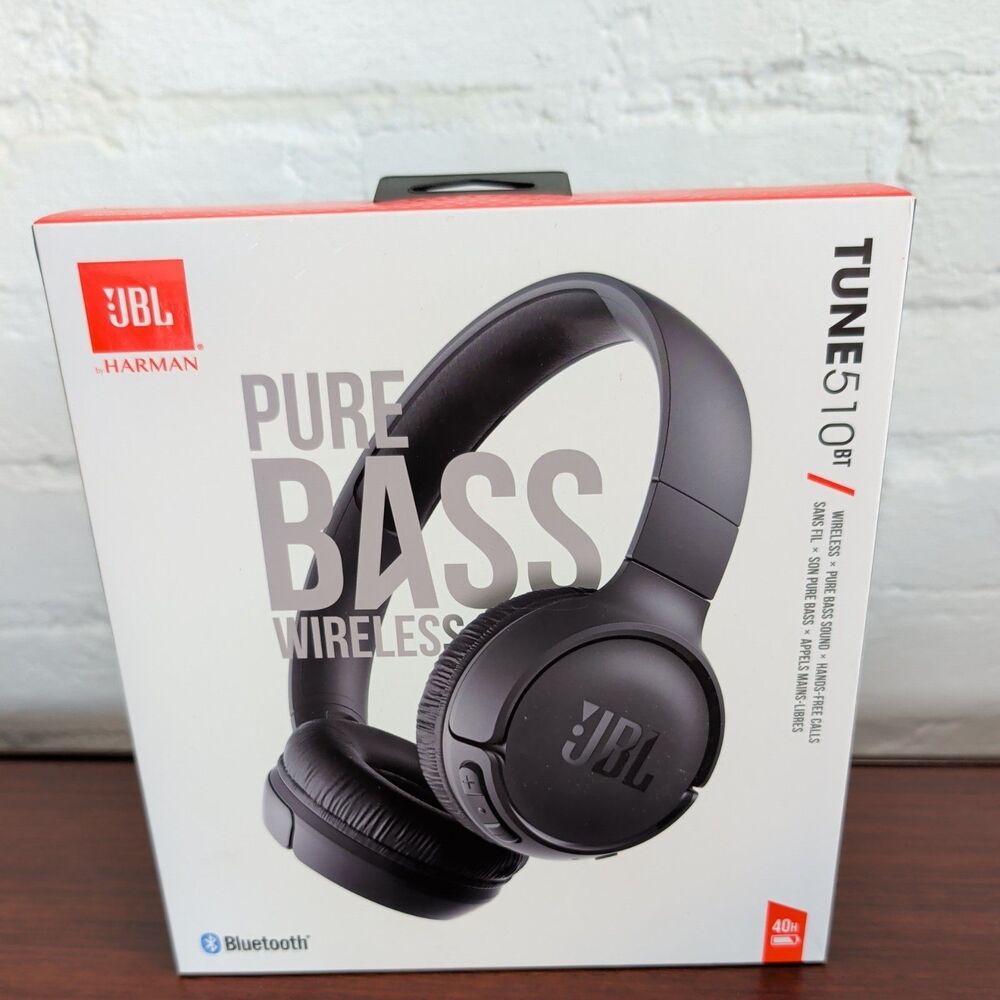 JBL Tune510BT- Wireless On-Ear, Pure Bass- Black